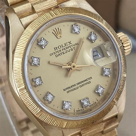 prezzo rolex donna anni 70 oro e brillanti|valore rolex vintage.